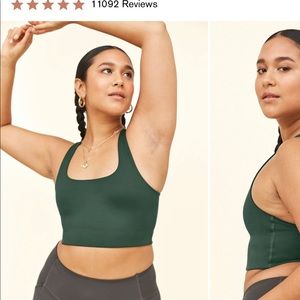 Girlfriend Collective Paloma Bra Green  Size M